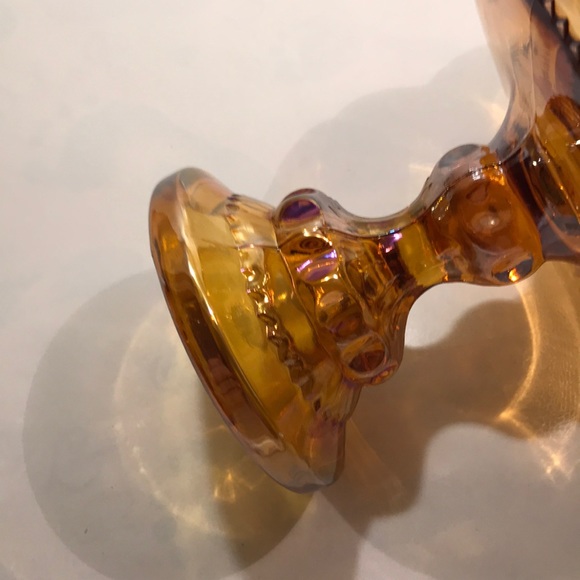 Vintage Indiana depression carnival glass compote - Picture 6 of 6